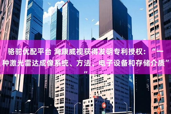 骆驼优配平台 海康威视获得发明专利授权：“一种激光雷达成像系统、方法、电子设备和存储介质”